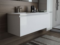 Комплект мебели для ванной Dallas Luxe 120 подвесной 1 ящик (левый)