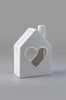 Керамический домик-подсвечник с сердцем, 10х13х9 см, Россия