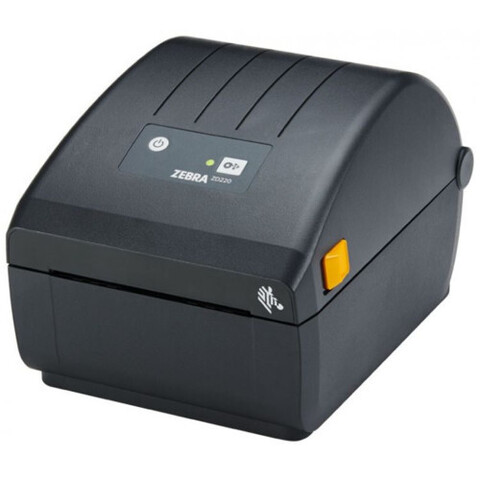 Zebra Direct Thermal Printer ZD220; Standard EZPL, 203 dpi, EU and UK Power Cords, USB