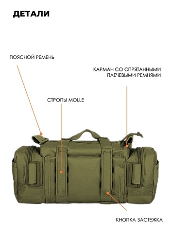 Картинка рюкзак тактический Swicky BK-2437 olive - 10