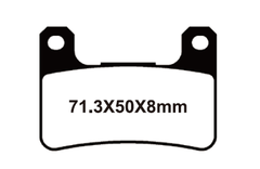 SNT-F119 Тормозные колодки дисковые мото YONGLI Sintered (FDB2178ST)