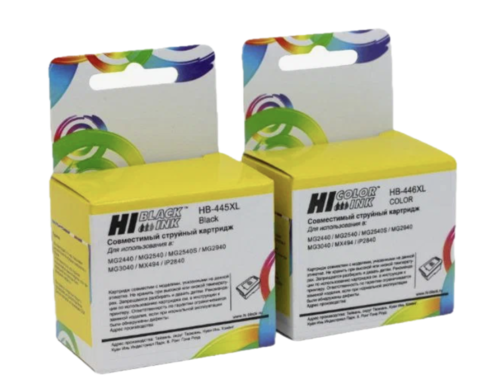 Комплект струйных картриджей Hi-Black (№123XL) для HP F6V19AE(Bk)+F6V18AE (3-сolor)