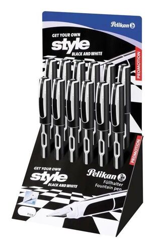 Ручка перьевая Pelikan Office Style P57 Black/White, перо (M)  (903054)