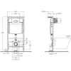 BelBagno CZR-513-TH-R/CZR2316SC/BB026/BB051CR Комплект 4 в 1 Унитаз подвесной Cezares STYLUS CZR-513-TH-R с сиденьем CZR2316SC + Система инсталляции для унитазов BelBagno BB026 с кнопкой смыва BB0