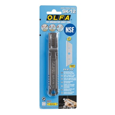 OLFA с трапециевидным лезвием, Безопасный нож (OL-SK-12)