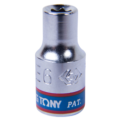 KING TONY (237506M) Головка торцевая TORX Е-стандарт 1/4", E6