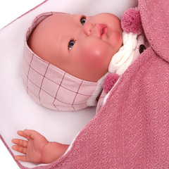 Munecas Antonio Juan Кукла-младенец Reborn Эмилия в розовом 52см, мягконабивная (81171)