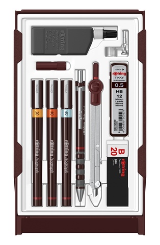 Набор изографов Rotring Master Set, 0,20 mm / 0,30 mm / 0,50 mm (S0699430)