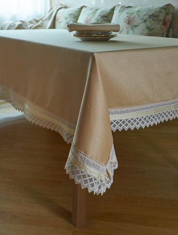 Скатерть 170х270 и 12 салфеток Gamba 9886СК Begie кремовая