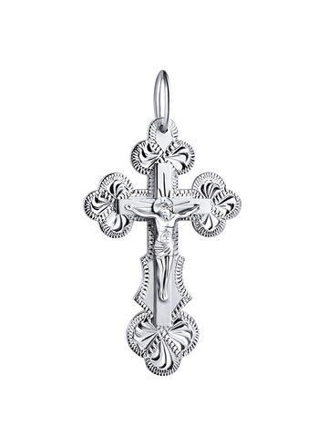 Крестик православный из серебра