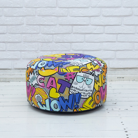 Пуф тканевый Котики