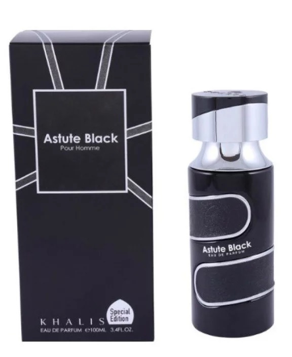 Пробник для Astute Black Pour Homme  Астут Блэк 1 мл арабские масляные духи от Халис Khalis Perfumes