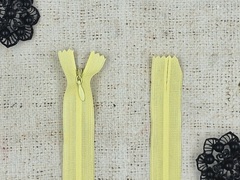 Молнии потайные, L 75 см, св. жёлтый