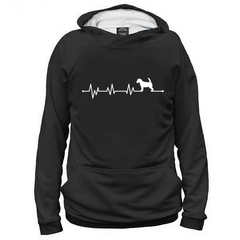 Толстовка "ЭКГ - Джек Рассел в стойке"