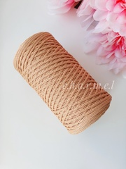 Peach polyester cord 2 mm