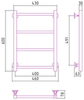 Полотенцесушитель водяной Стилье Версия-КН 600х400 (4) П 20х20 00640-6040