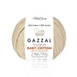 Пряжа Gazzal Baby Cotton XL 3445 кремовый
