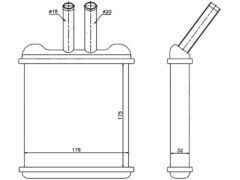 РАДИАТОР ПЕЧКИ LANOS, CHANCE, SENS SAT