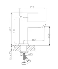 Смеситель для раковины HAIBA HB10801 хром