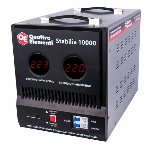 Стабилизатор напряжения QUATTRO ELEMENTI Stabilia 10000 (10000 ВА, 140-270 В, 18.6 кг, байпас) (Арт. 772-104)