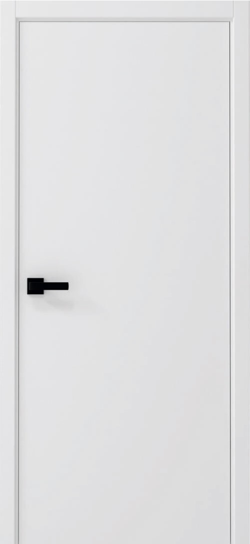 Дверь межкомнатная Альберо (Фрегат) Графика-1 (кромка АБС белая с 4х сторон), цвет белый, винил, глухая