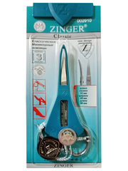 ZINGER Ножницы B-116-S-SH закруглённые ручной заточки для ногтей