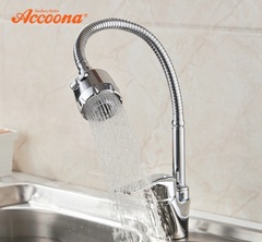 Смеситель для кухни с гибким изливом и два режима воды Accoona A4868,