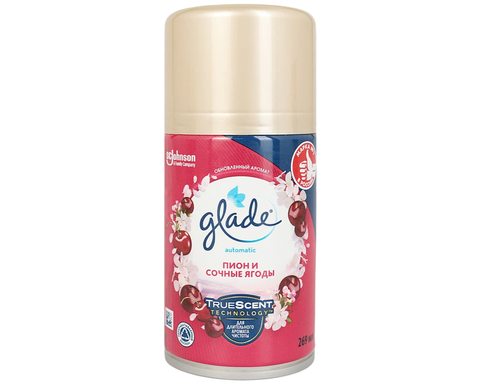 Освежитель Воздуха Glade Automatic Ассорти (Свежесть белья.утра.пионы и соч ягоды) 269мл