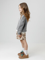 юбка  для девочки  КР 7154/бежевый С074 Н093 к665