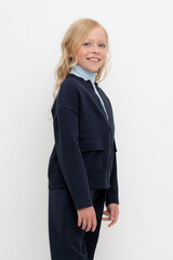 жакет  для девочки  К 302491/индиго