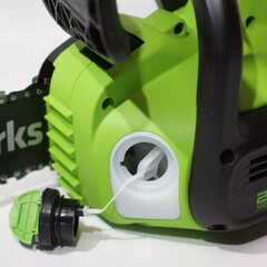 Цепная пила Greenworks G24CS25K4 24V (25 см) аккумуляторная, с АКБ 4 А/ч и ЗУ