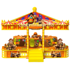 Электрическая Аттракцион карусель «Обезьянки», 7×6×3,8 м