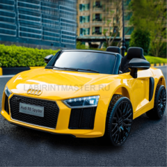 Детский электромобиль "AUDI R8" желтый