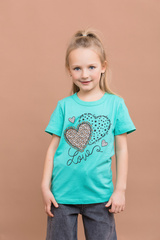 007_БК25 Футболка кор.рукав д/д, мятный