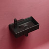 Ceramica Nova Element CN6051RMB Умывальник подвесной прямоугольный (чаша справа, отверстие под смеситель слева), 41.7x21.7, цвет: чёрный