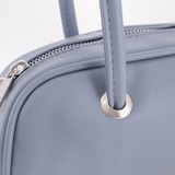 Сумка Саломея 2038 гладкий серо-голубой