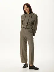 Костюм брючный АУРА, коричневый