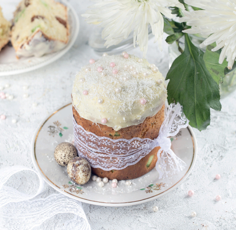 Кулич творожный (бездрожжевой)