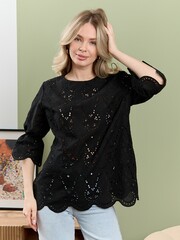 Блузка Милица-1 Виотекс ЧЕРНЫЙ -4