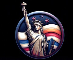 Силиконовый молд № 506 Медальон Статуя Свободы