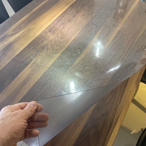 Прозрачная накладка на стол - мягкое стекло 2 мм