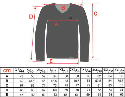 Джемпер красного цвета с V-вырезом (XS/44, S/46, M/48, XL/52, 4XL/58, 5XL/60) – Распродажа