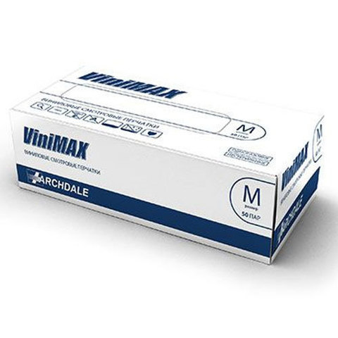 Перчатки смотр. винил н/о ViniMAX р.ХL повышенной прочности