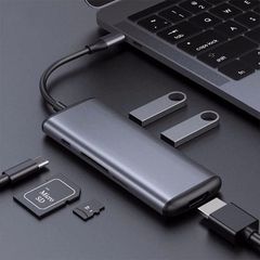 Адаптер USB-C to HDMI HAGiBiS Grey UC39-PDMI