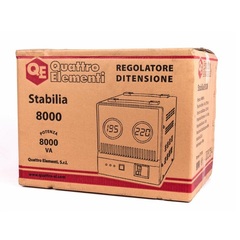 Стабилизатор напряжения QUATTRO ELEMENTI Stabilia  8000 (8000 ВА, 140-270 В, 16.5 кг, байпас) (Арт. 772-098)