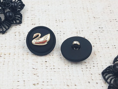 Пуговицы костюмные, d 2,2 см, чёрный