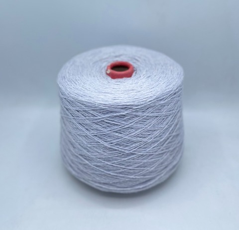 Бобинная пряжа (пр.Италия), art.Selene ,2/700 350м/100гр.70% Меринос, 20% Шелк, 10% Лен, цвет-Морозный иней , арт-32206