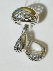 Джина (кольцо + серьги из серебра)