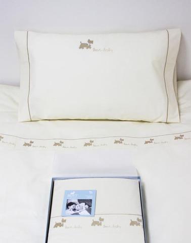 Детское постельное белье Bovi Собачки New бежевый