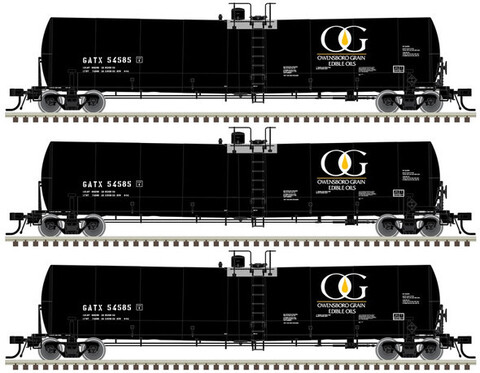 Вагоны цистерны Owensboro Grain GATX 25,500 Gallon 3шт.